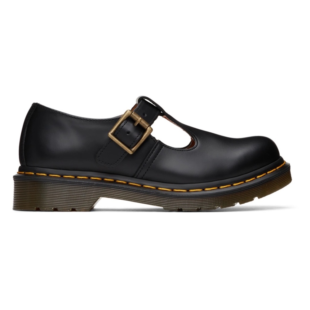 Dr. Martens Black Polley T-Bar Shoes